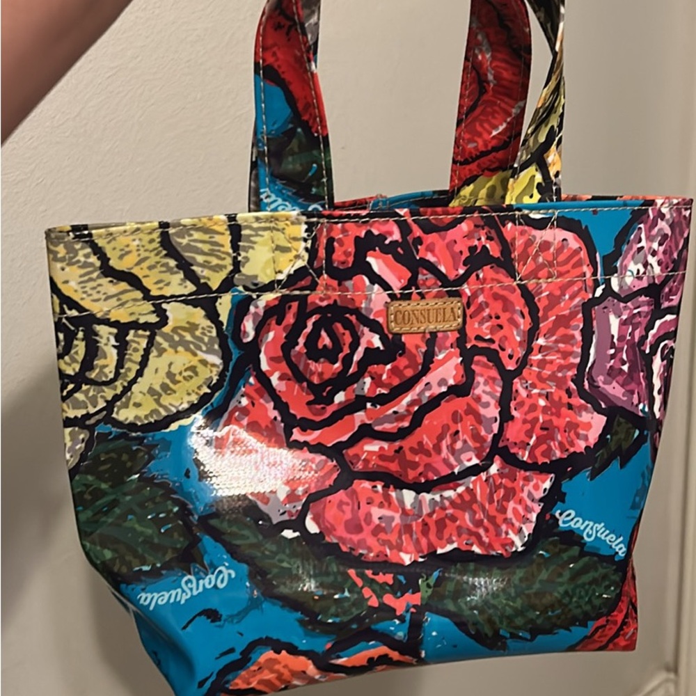 Consuela Red and Yellow Artistic Tote Bag